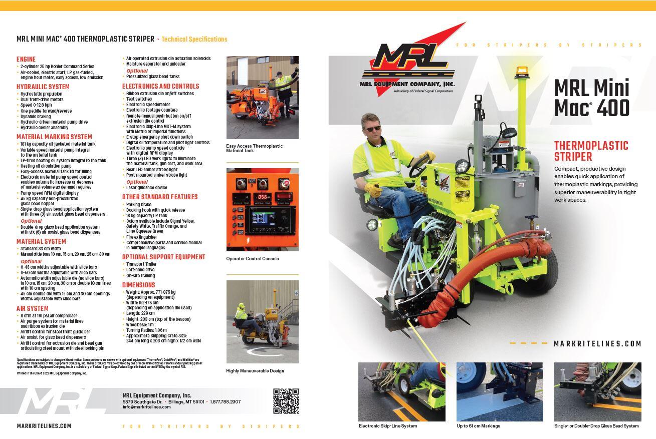 Mini Product Lines Equipment MRL Equipment Company, Inc.